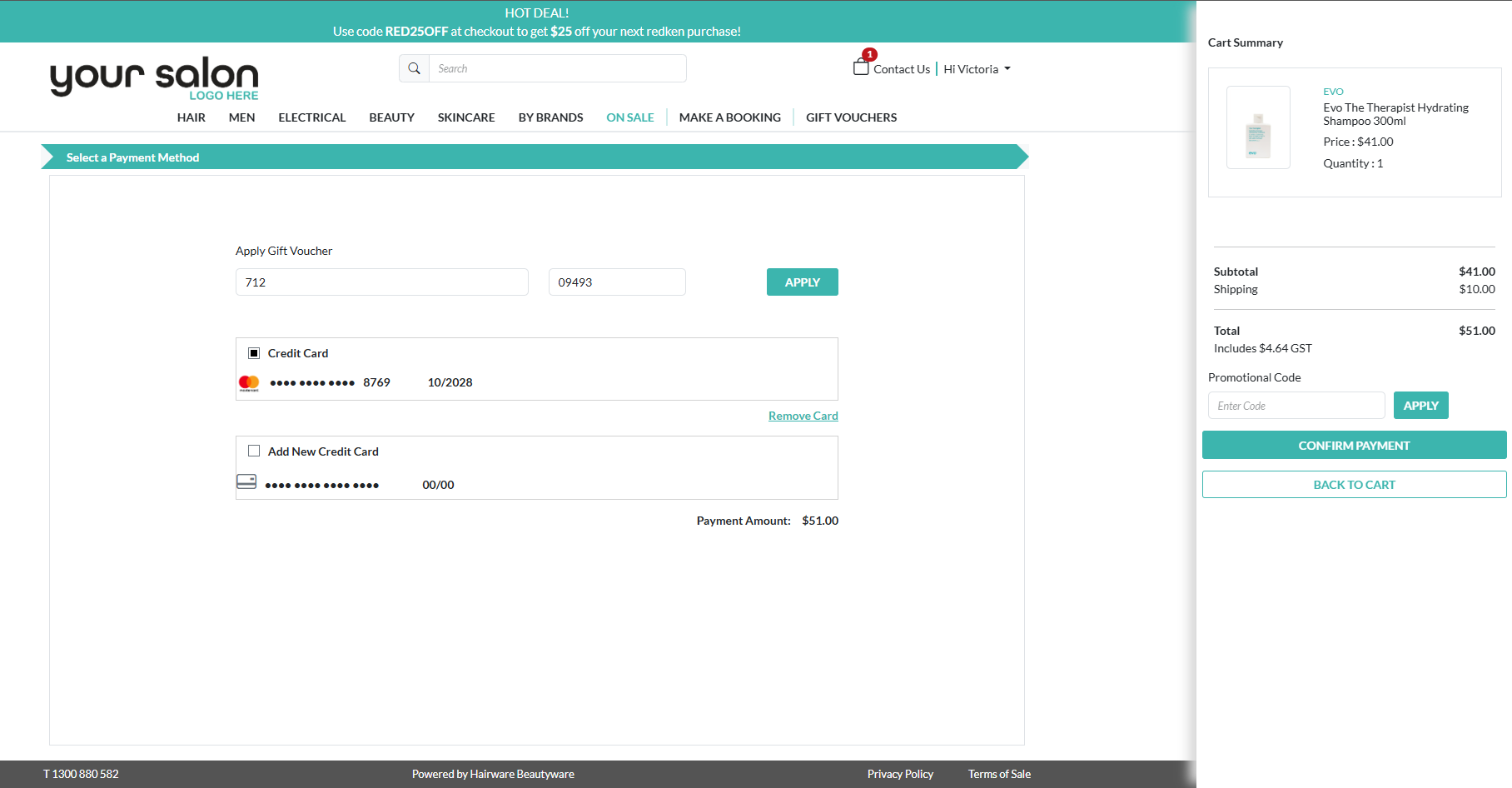 Online Sale - Redeem Gift Vouchers