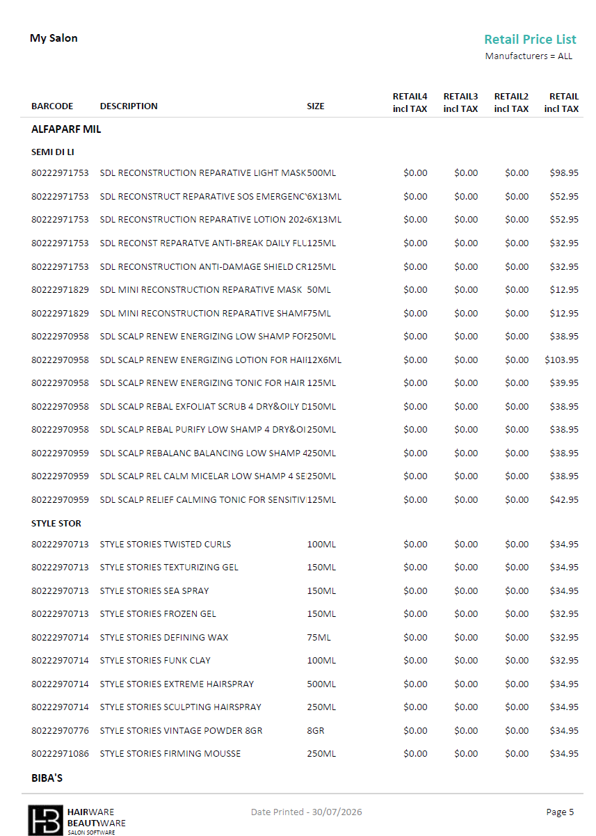 Stock Prices Report